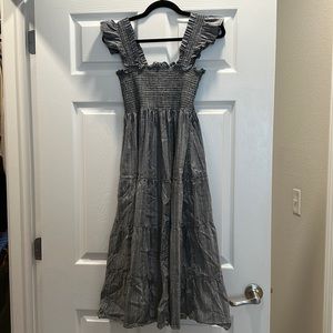 Hill House grey plaid napdress